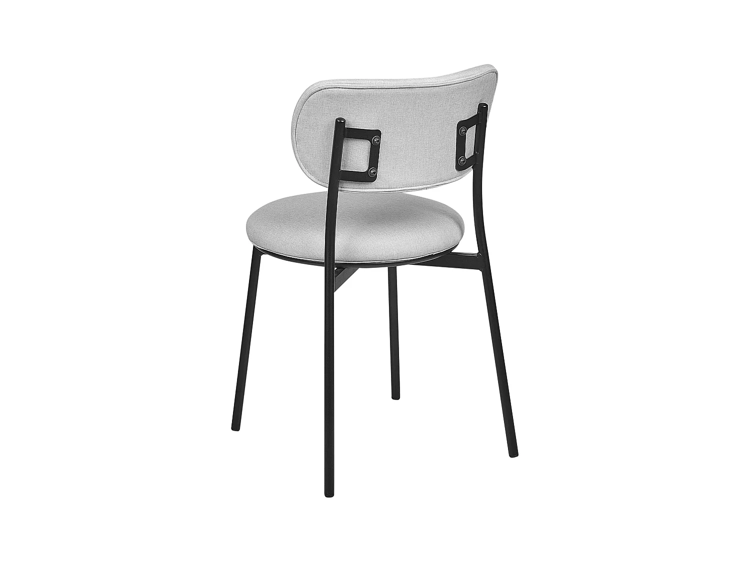 Lot de 2 chaises de salle à manger CASEY Gris clair