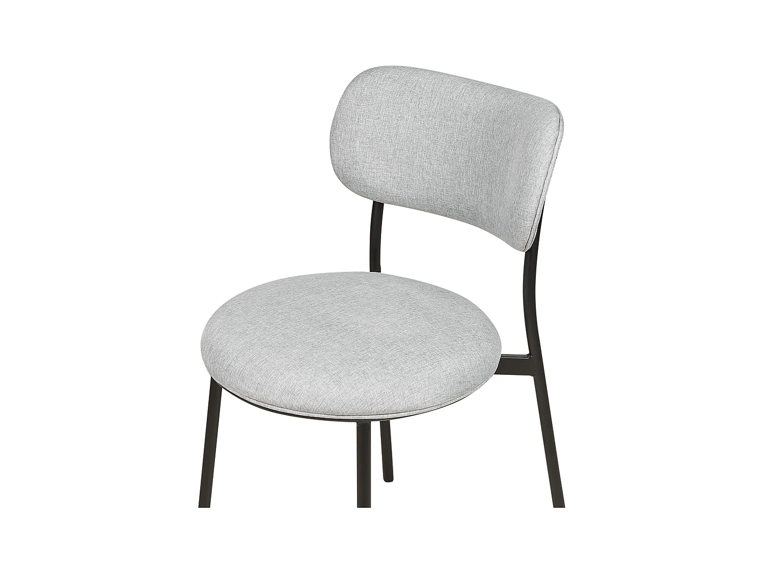 Lot de 2 chaises de salle à manger CASEY Gris clair