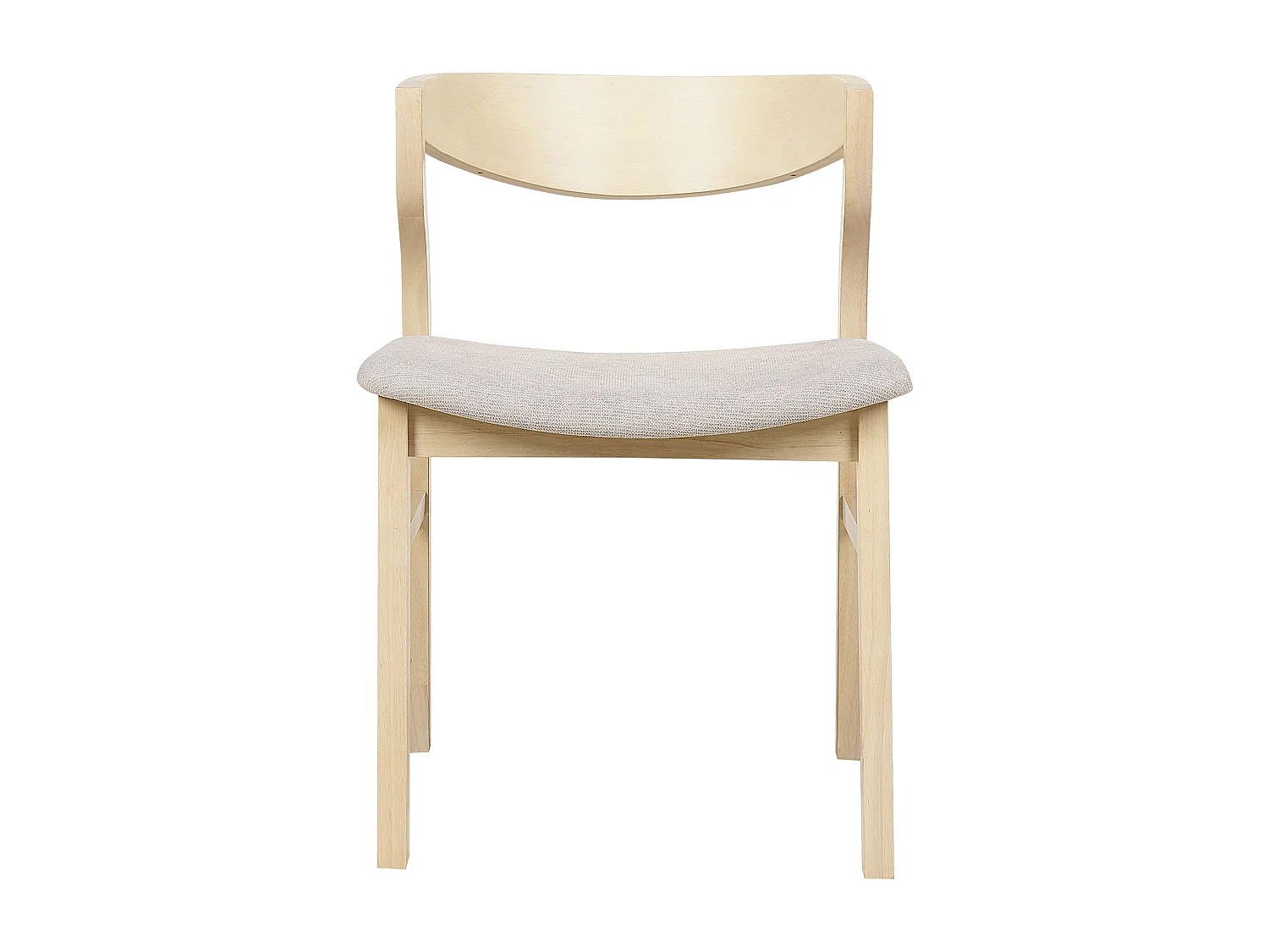 Lot de 2 chaises de salle à manger MAROA Bois Beige