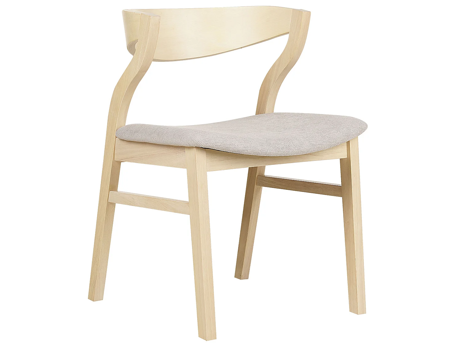 Lot de 2 chaises de salle à manger MAROA Bois Beige