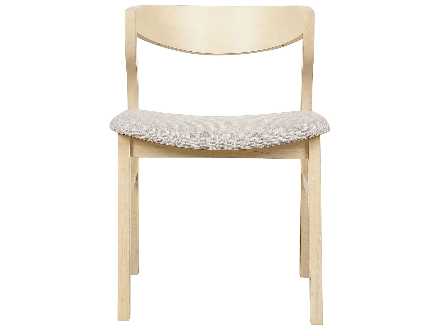 Lot de 2 chaises de salle à manger MAROA Bois Beige