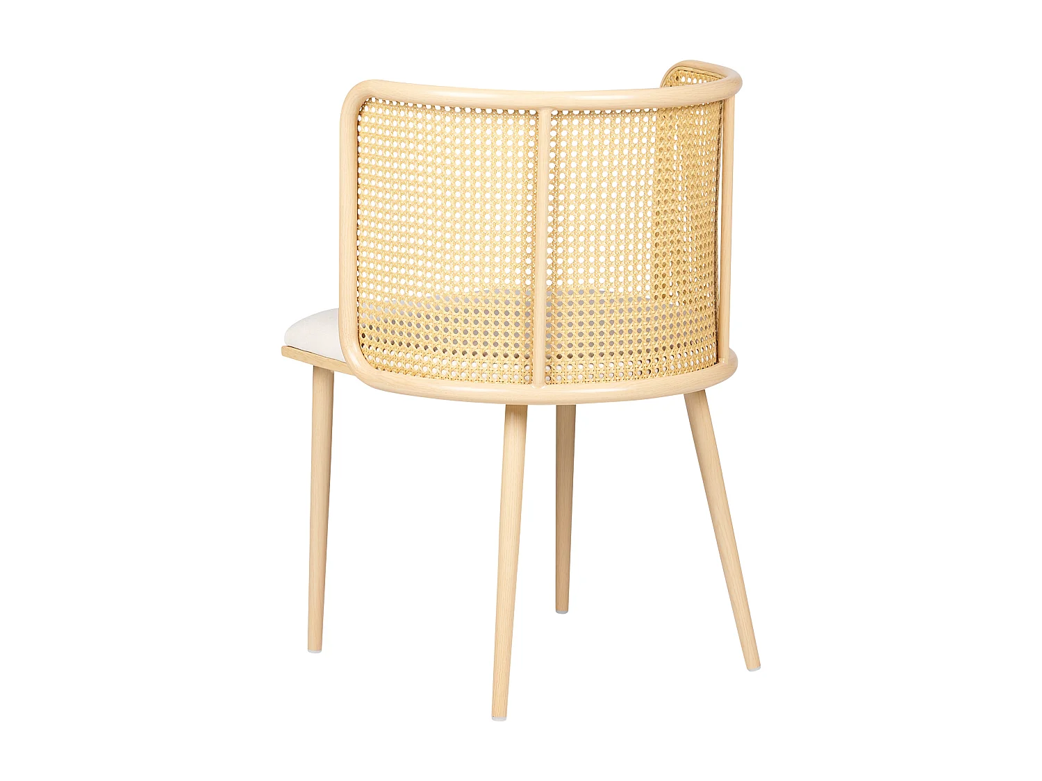 Set van 2 eetkamerstoelen KOBUK Metaal Lichte houtkleur