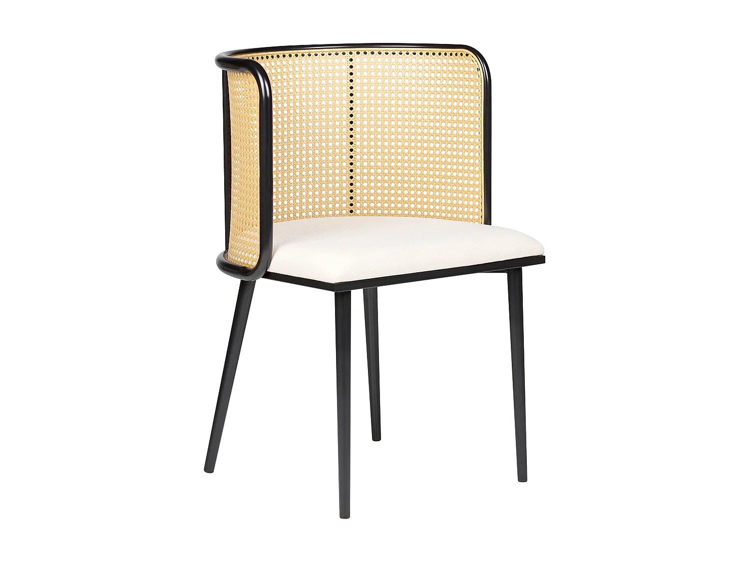 Set van 2 eetkamerstoelen KOBUK Metaal Zwart