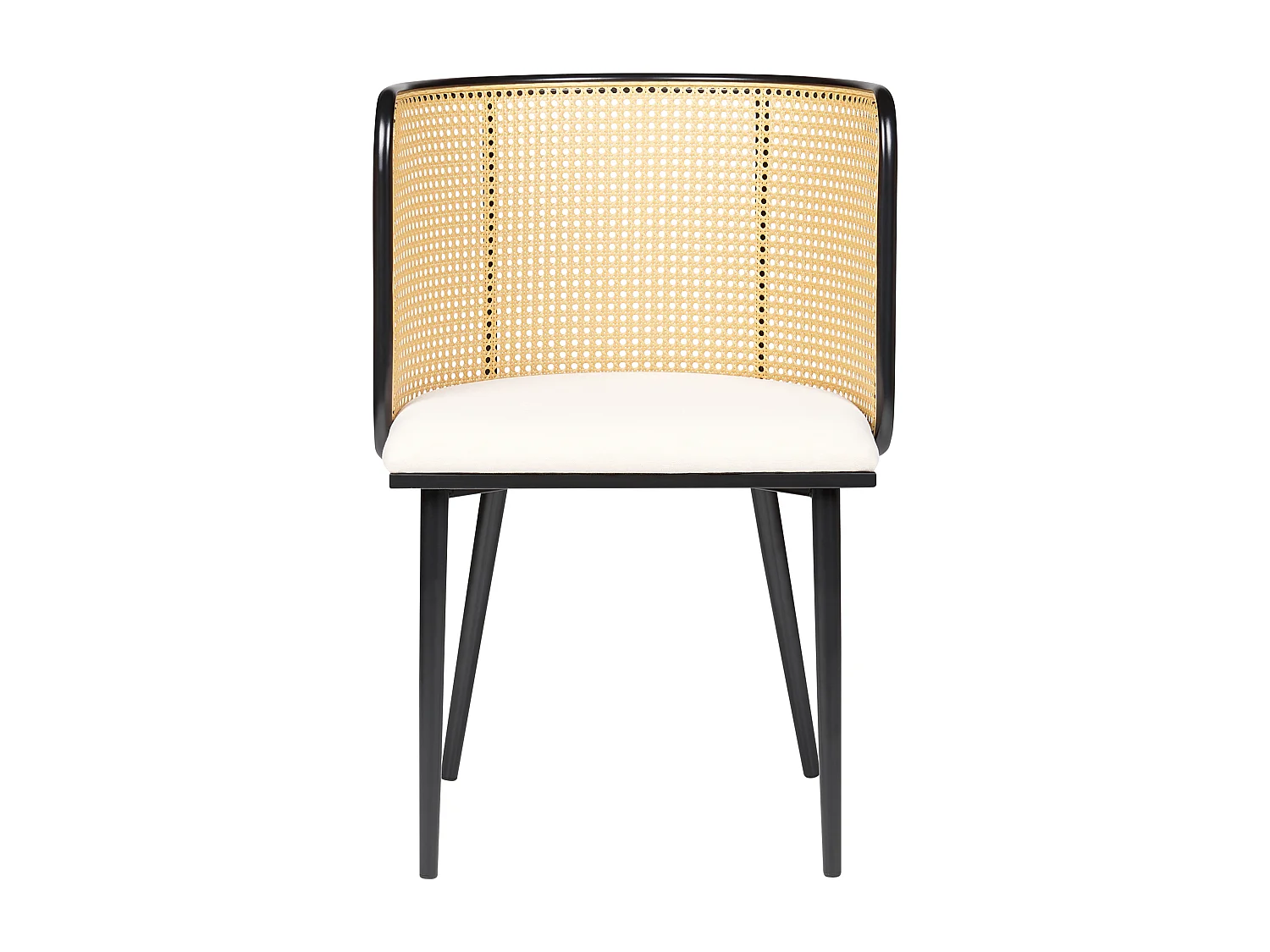 Set van 2 eetkamerstoelen KOBUK Metaal Zwart