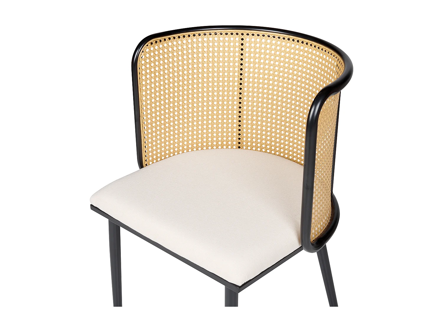 Set van 2 eetkamerstoelen KOBUK Metaal Zwart