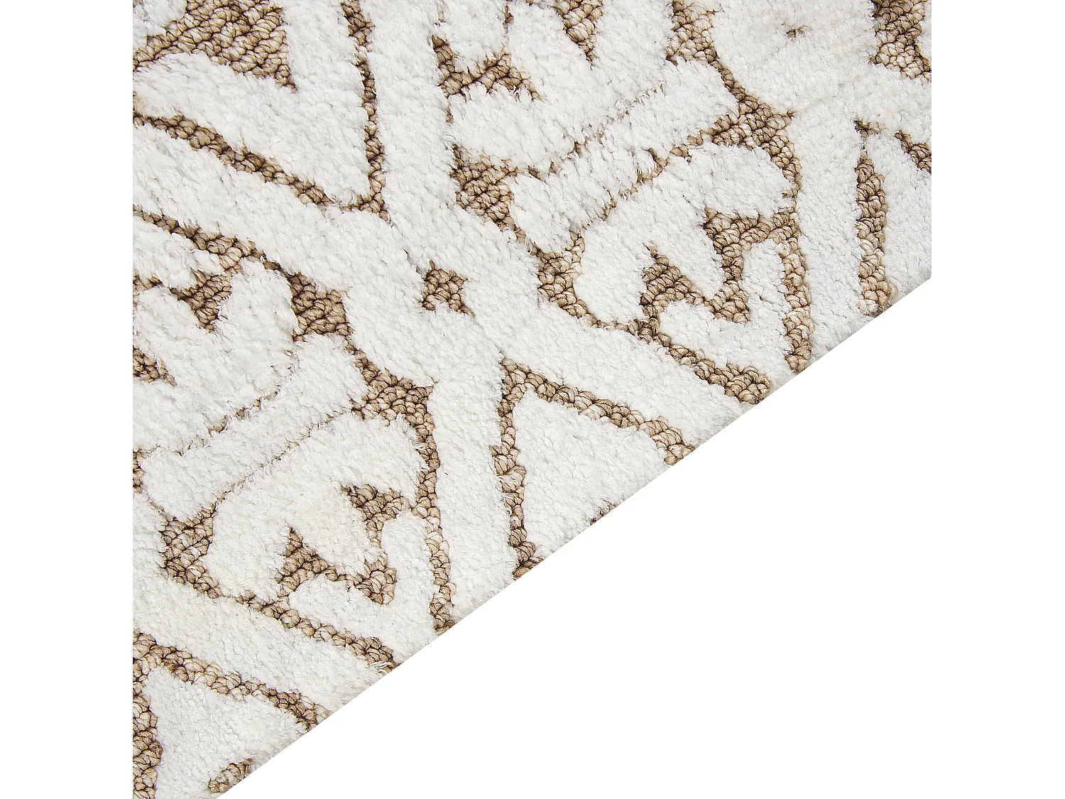 Vloerkleed polyester crème/beige 160 x 230 cm GOGAI