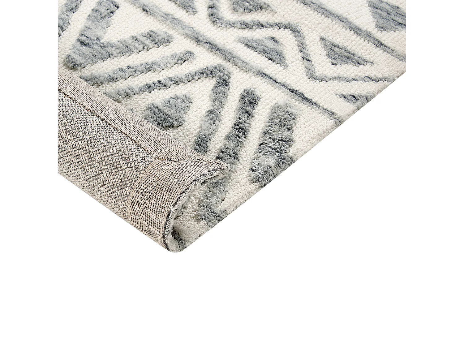 Vloerkleed polyester beige/grijs 300 x 400 cm ASPANI