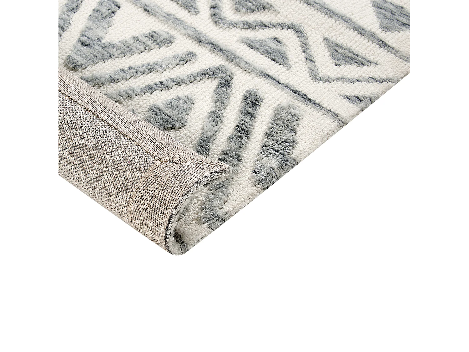 Vloerkleed polyester beige/grijs 300 x 400 cm ASPANI