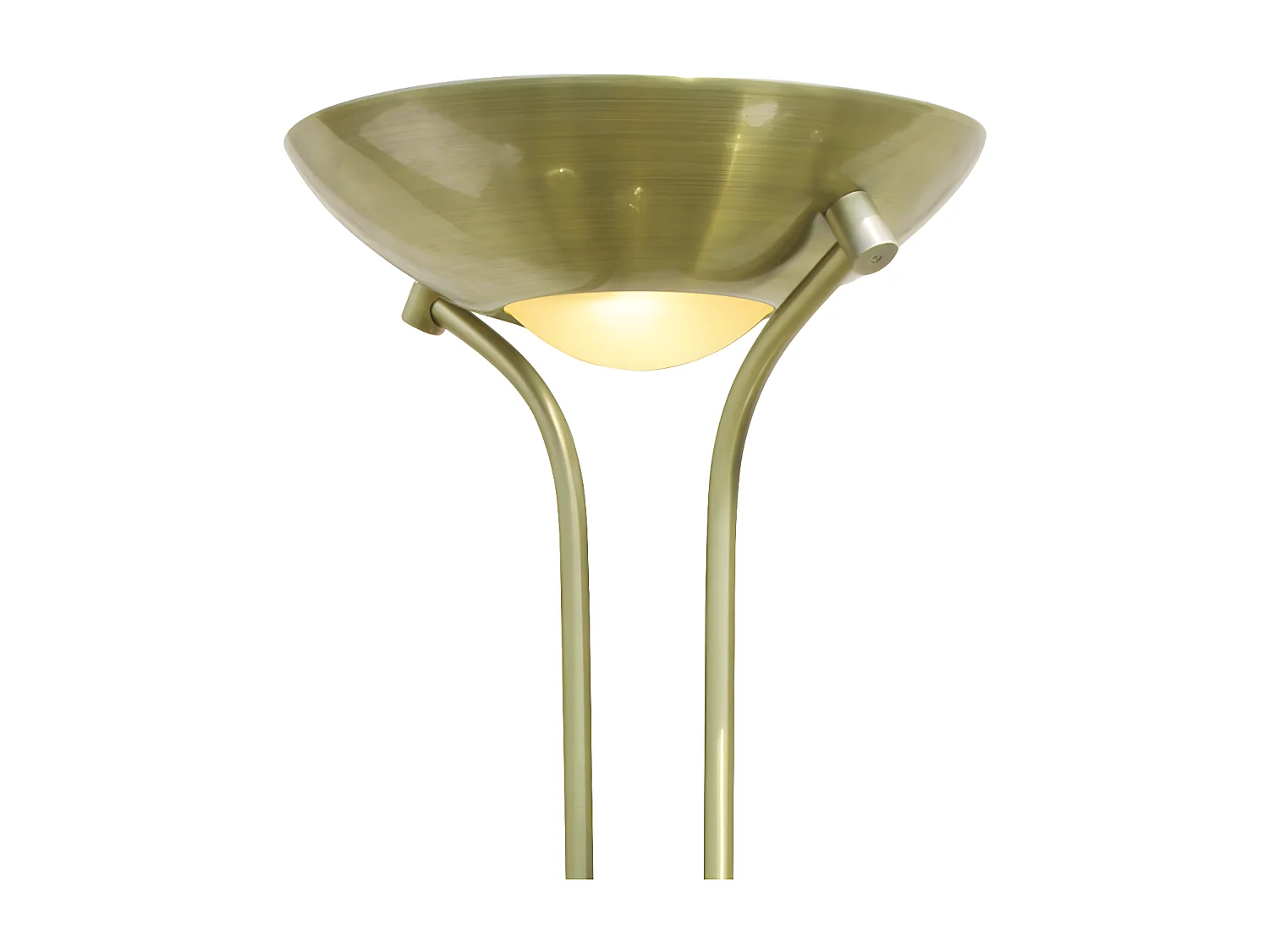 Lampadaire LED  et liseuse orientable Olimpia 18W+5W H180cm - Cuir