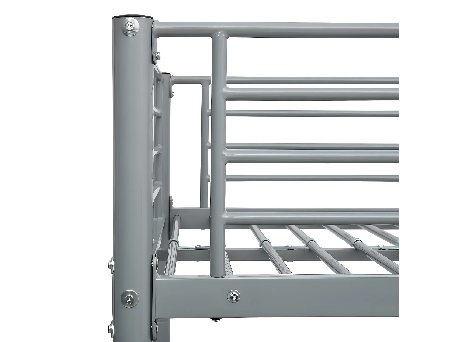 Lit superposé-140x200 cm/90x200 cm Gris Métal /90x200 cm JKF391379