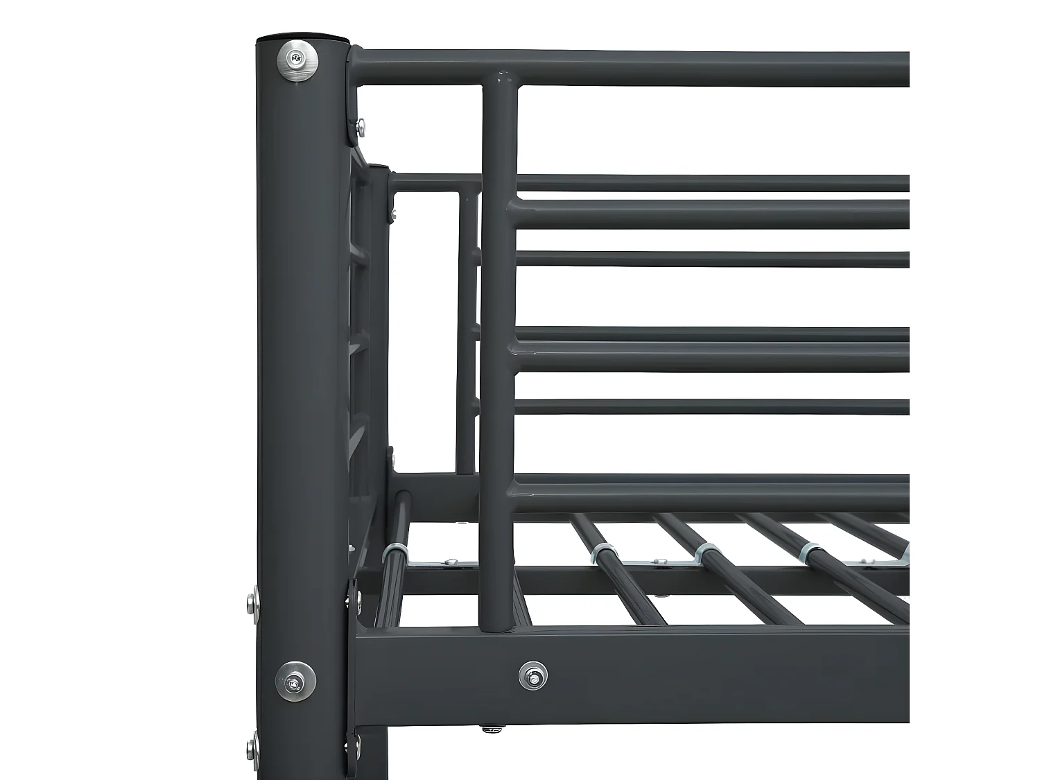 Beliche 140x200/90x200 cm metal preto PT498418