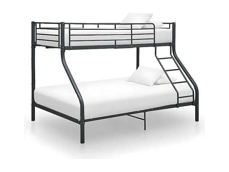 Litera - 140x200 cm de metal negro ES84100