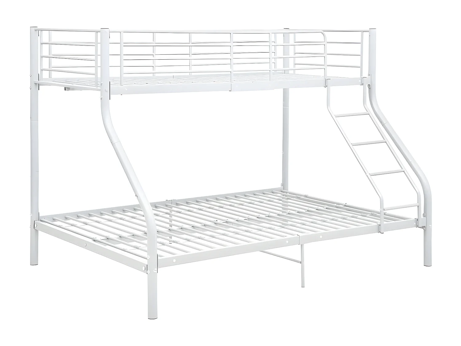 Stapelbedframe metaal wit 140x200 cm/90x200 cm NL40240