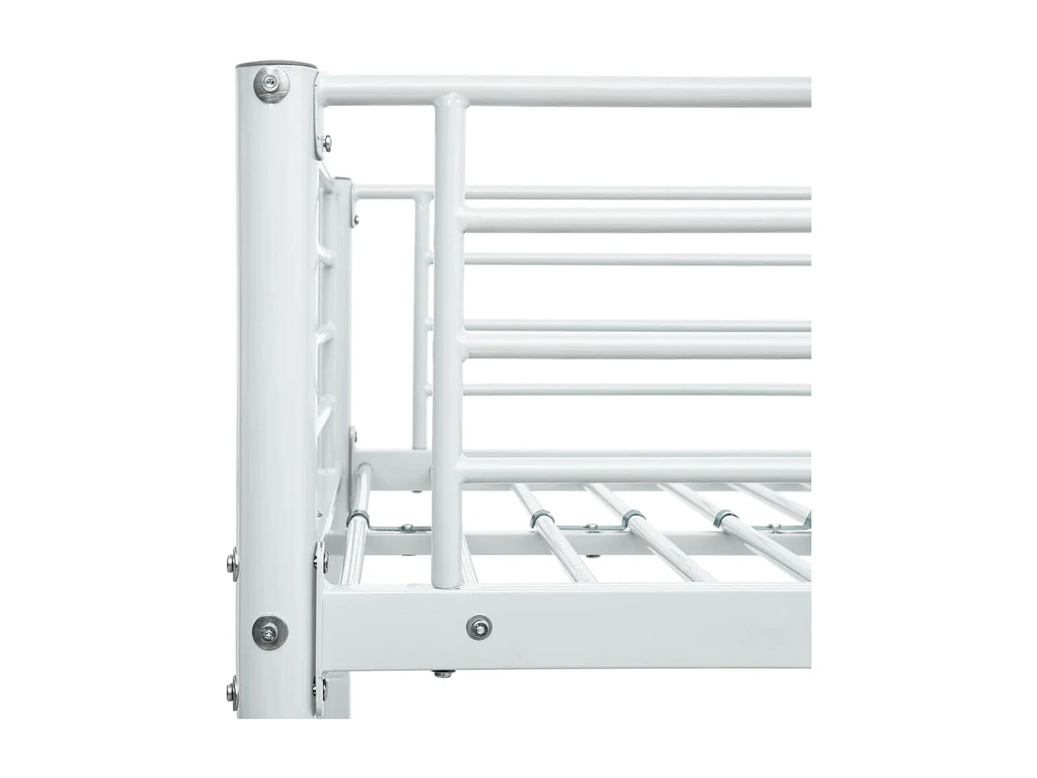 Stapelbedframe metaal wit 140x200 cm/90x200 cm NL40240