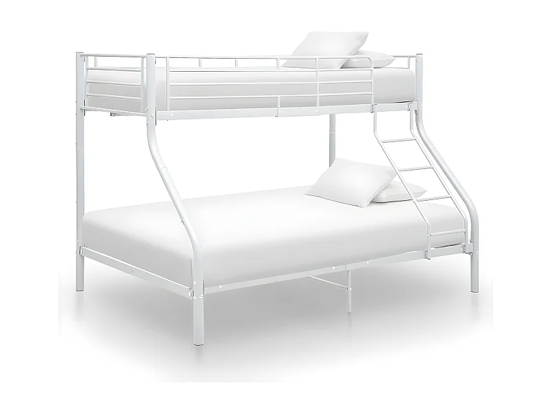 Litera - 140x200 cm de metal blanco ES59287