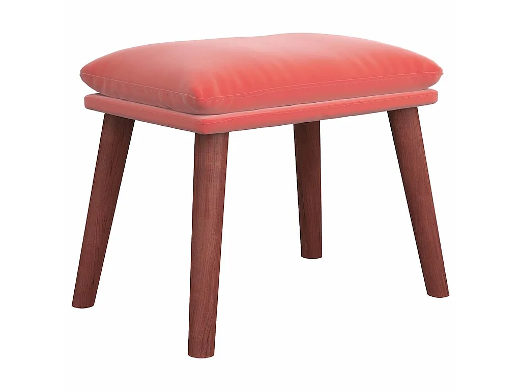 Voetenbank 45x29,5x35 cm fluweel roze