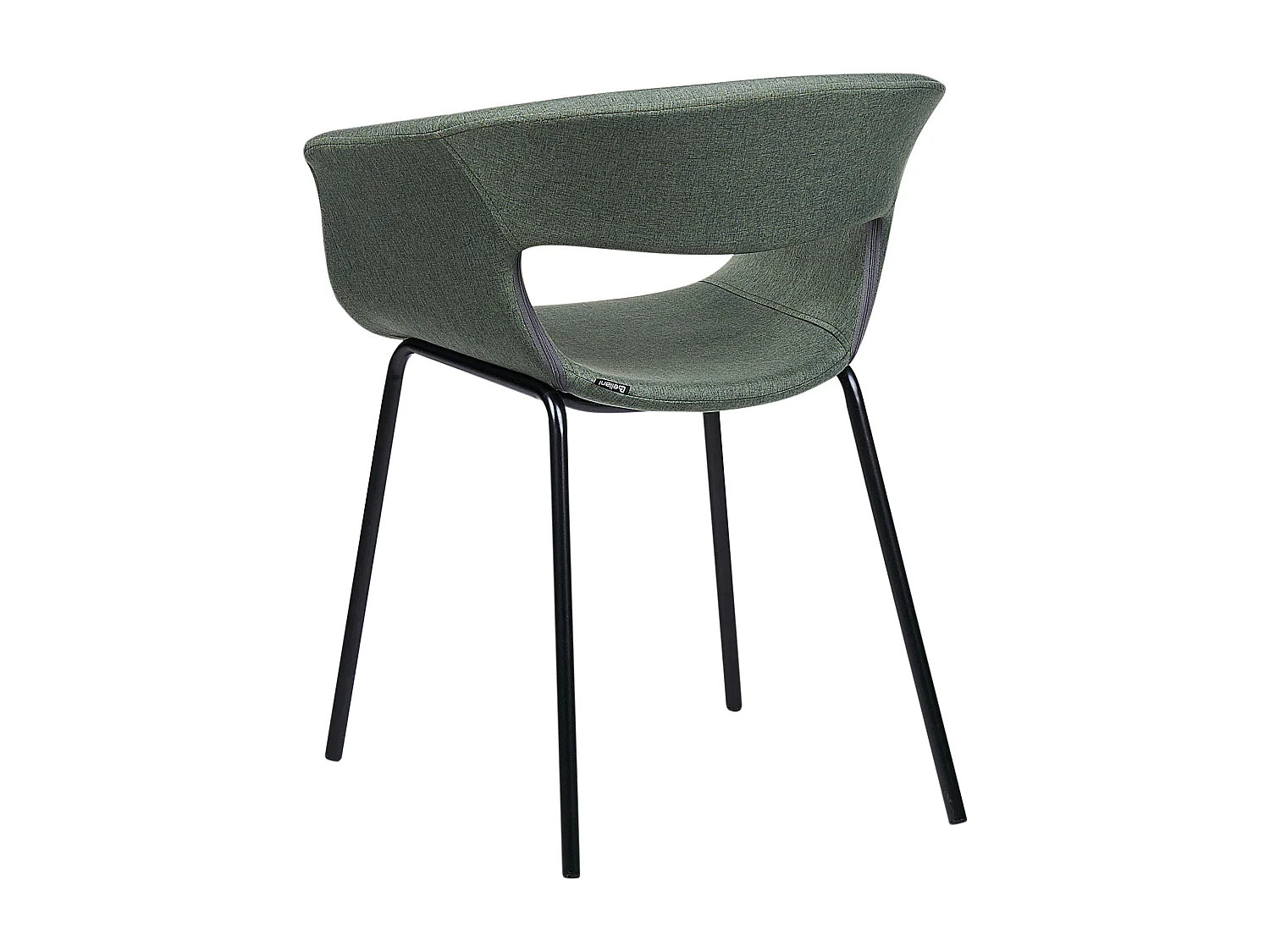 Lot de 2 chaises de salle à manger ELMA Vert foncé