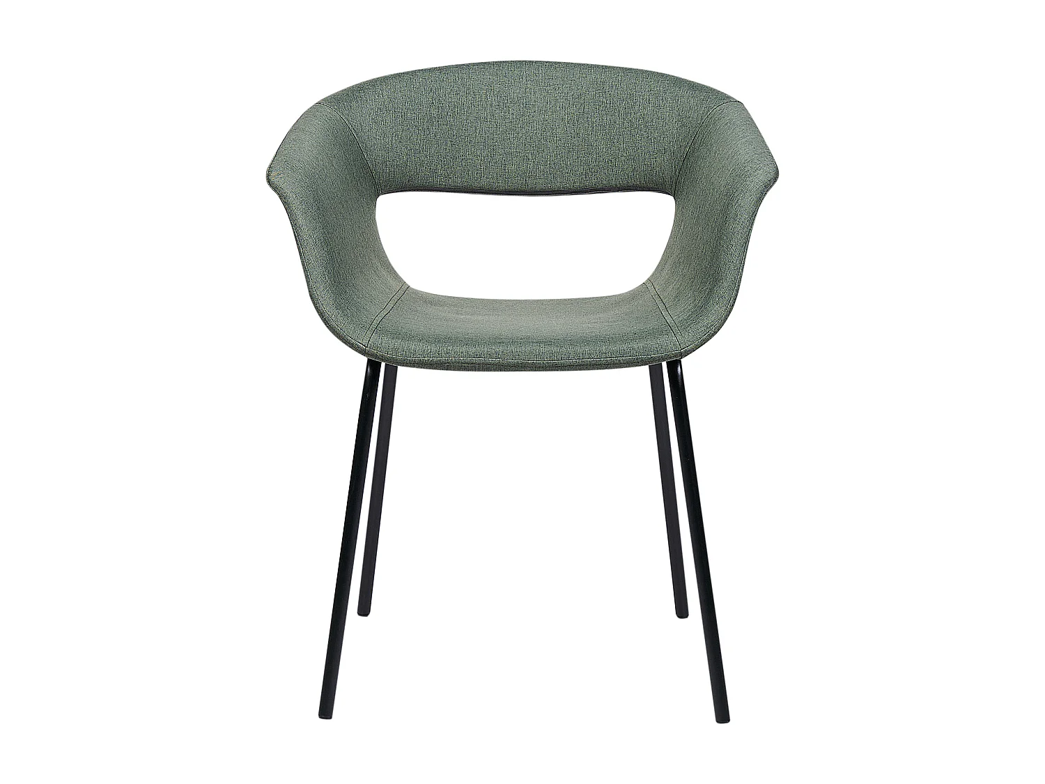 Lot de 2 chaises de salle à manger ELMA Vert foncé