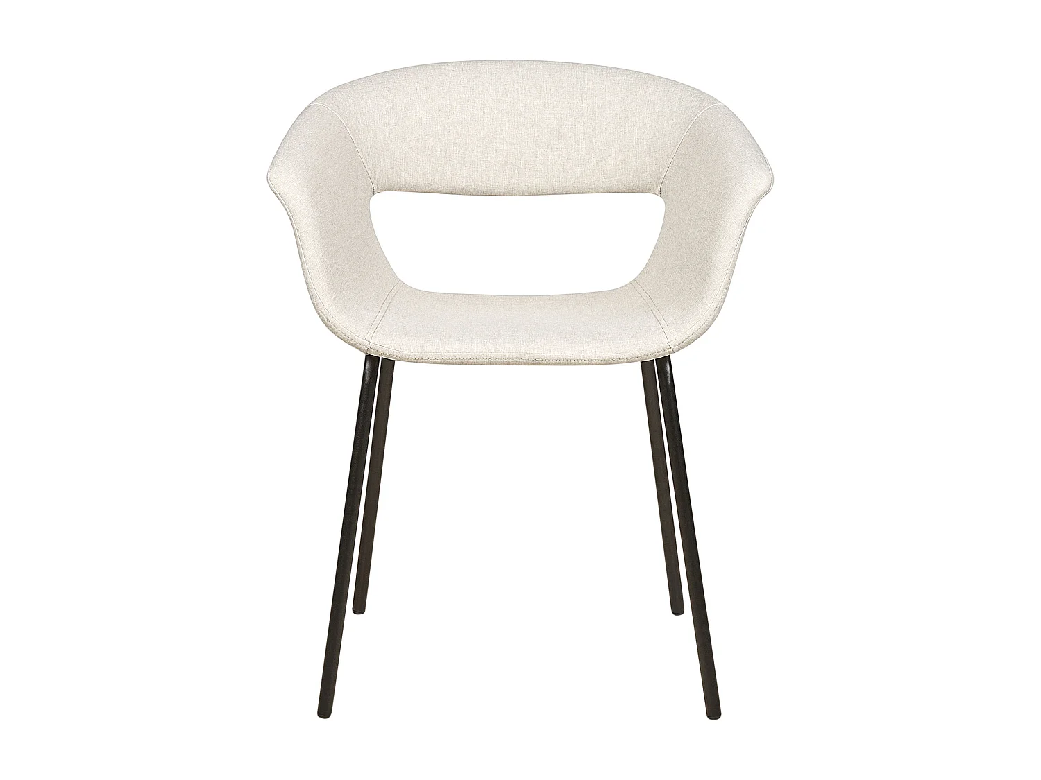 Conjunto de 2 sillas de comedor ELMA Beige claro