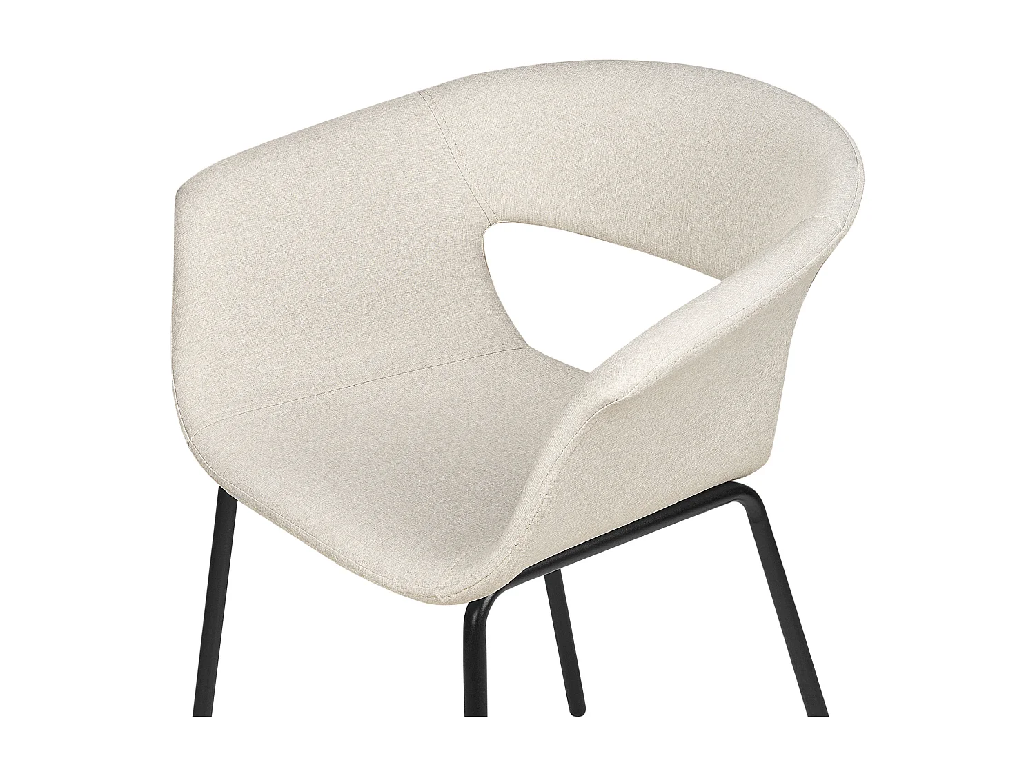 Conjunto de 2 sillas de comedor ELMA Beige claro