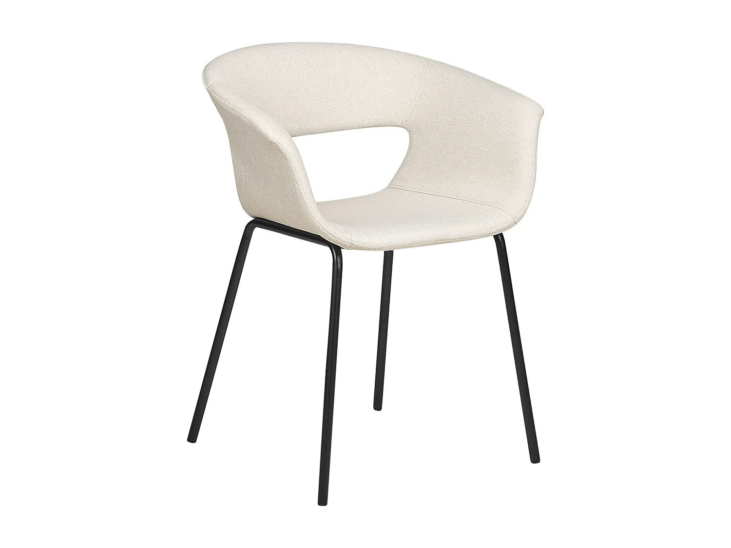 Lot de 2 chaises de salle à manger ELMA Beige clair