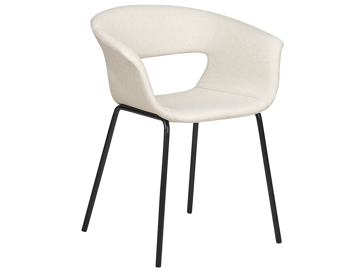 Lot de 2 chaises de salle à manger ELMA Beige clair