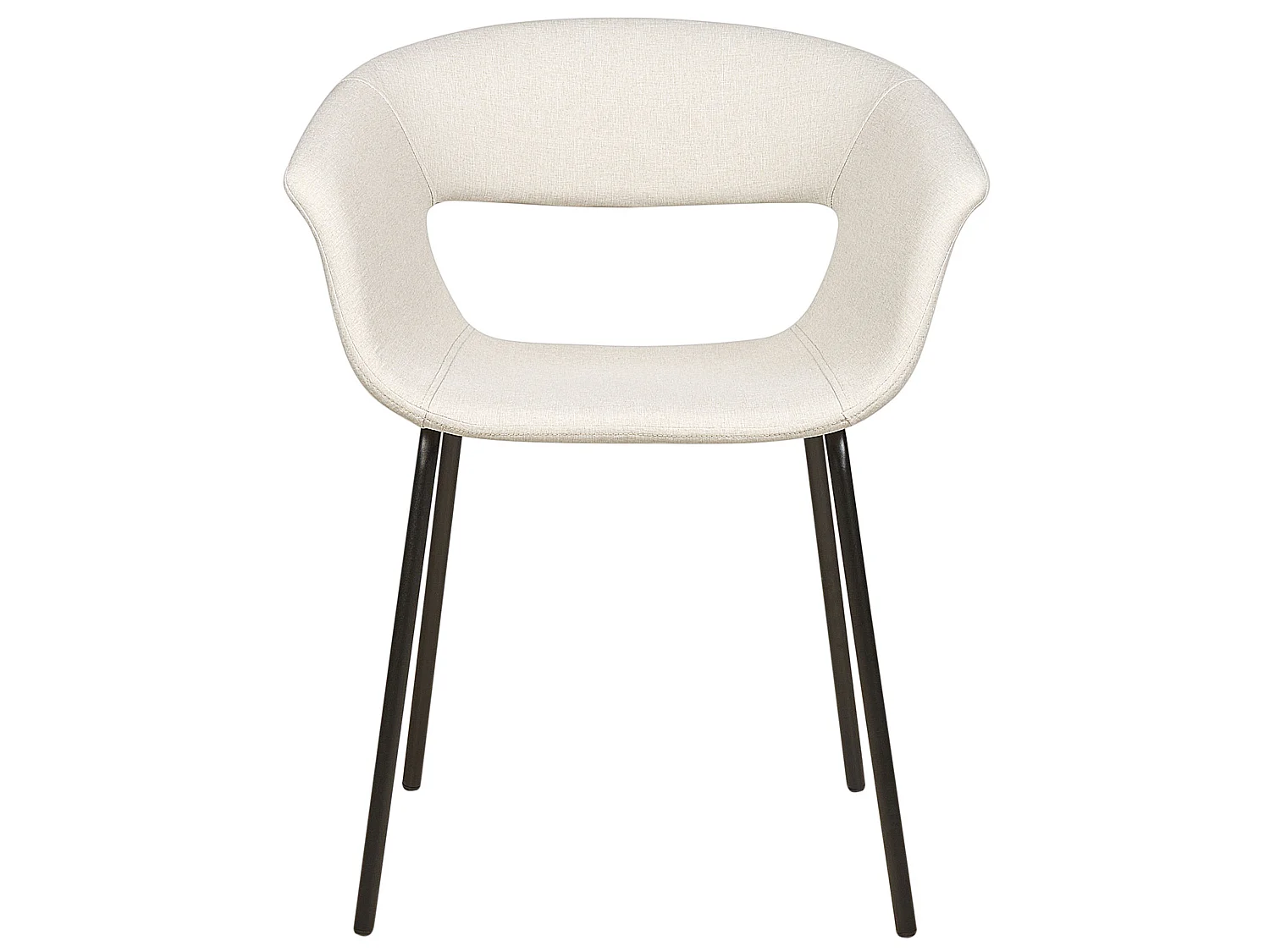 Lot de 2 chaises de salle à manger ELMA Beige clair