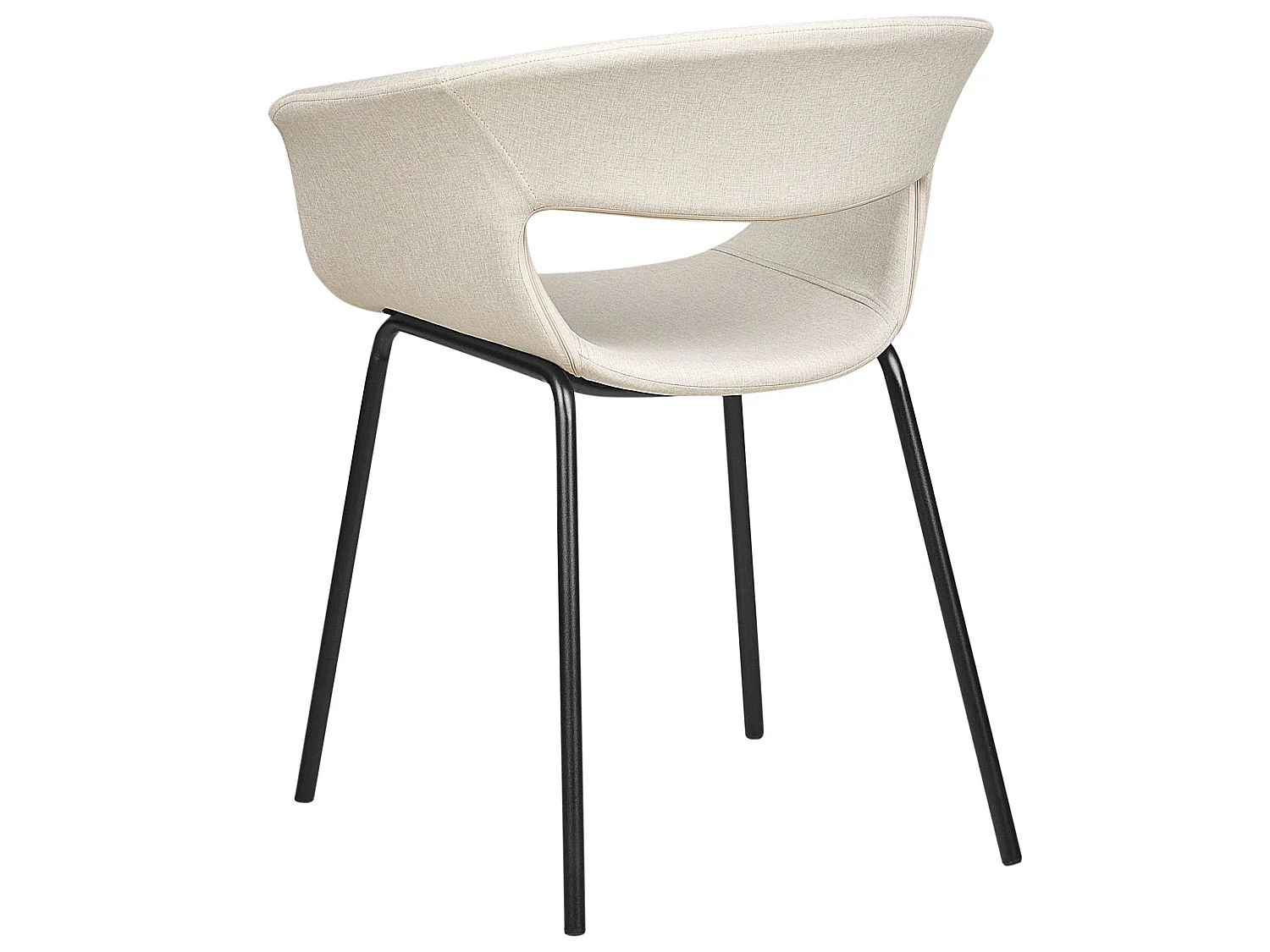 Lot de 2 chaises de salle à manger ELMA Beige clair