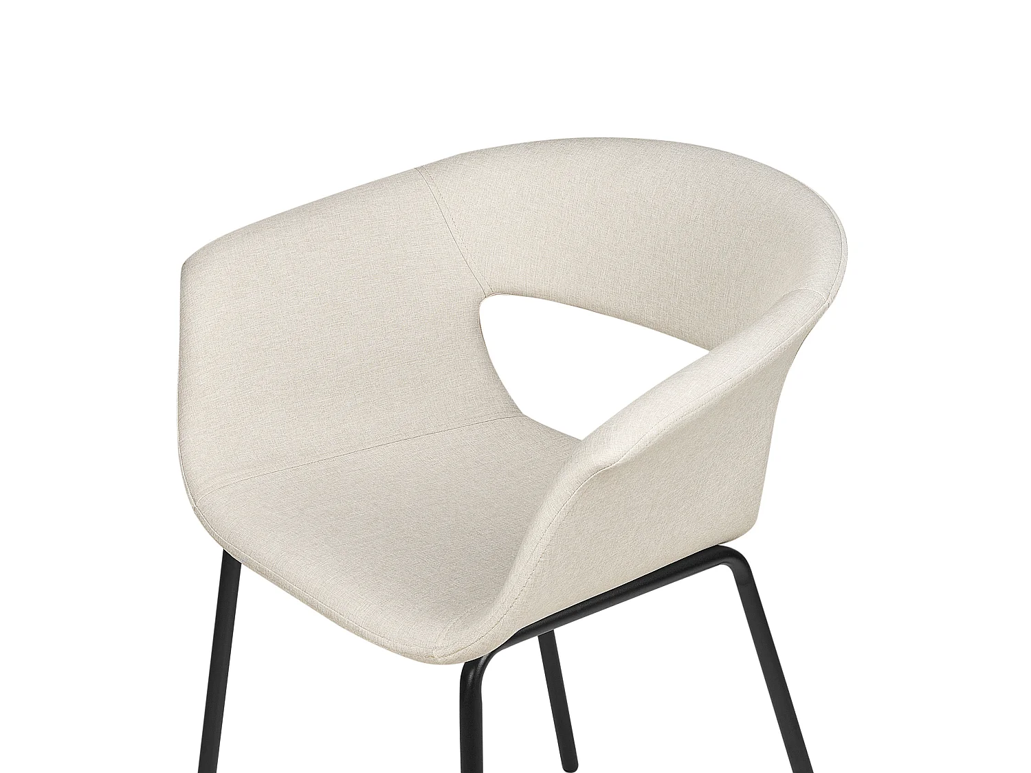 Lot de 2 chaises de salle à manger ELMA Beige clair
