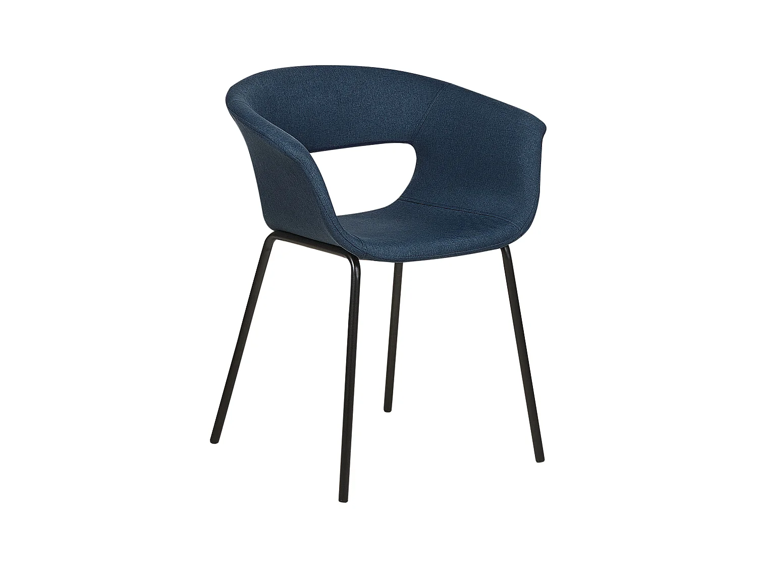 Set van 2 eetkamerstoelen ELMA Donkerblauw