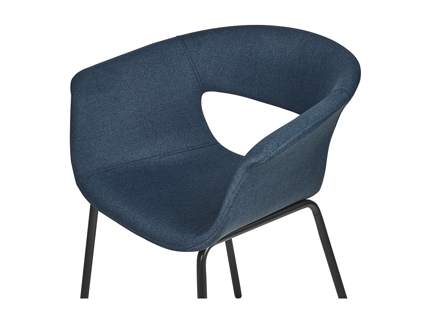 Set van 2 eetkamerstoelen ELMA Donkerblauw