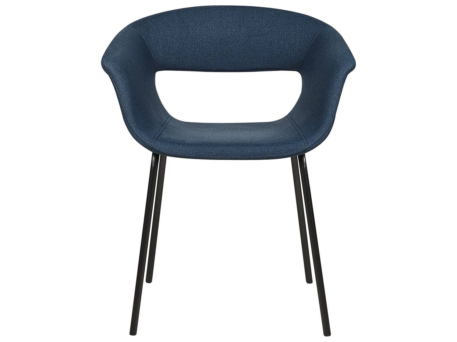 Lot de 2 chaises de salle à manger ELMA Bleu foncé