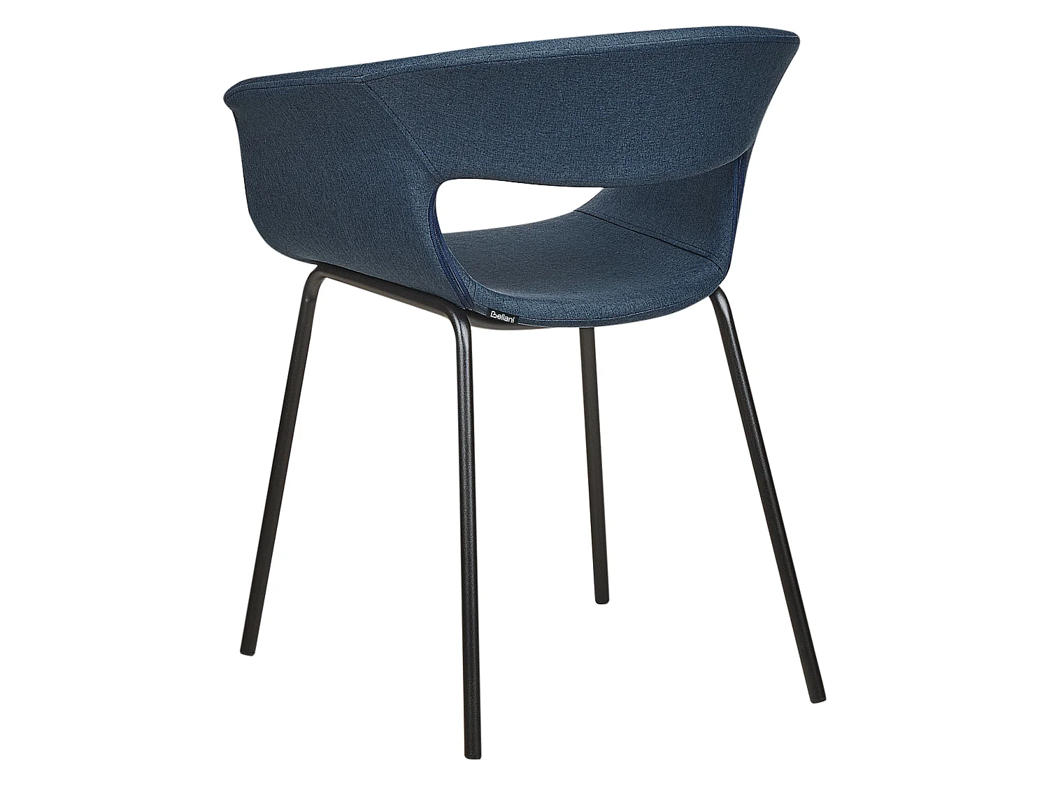 Lot de 2 chaises de salle à manger ELMA Bleu foncé