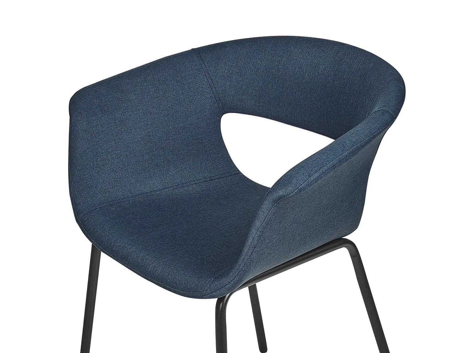 Lot de 2 chaises de salle à manger ELMA Bleu foncé