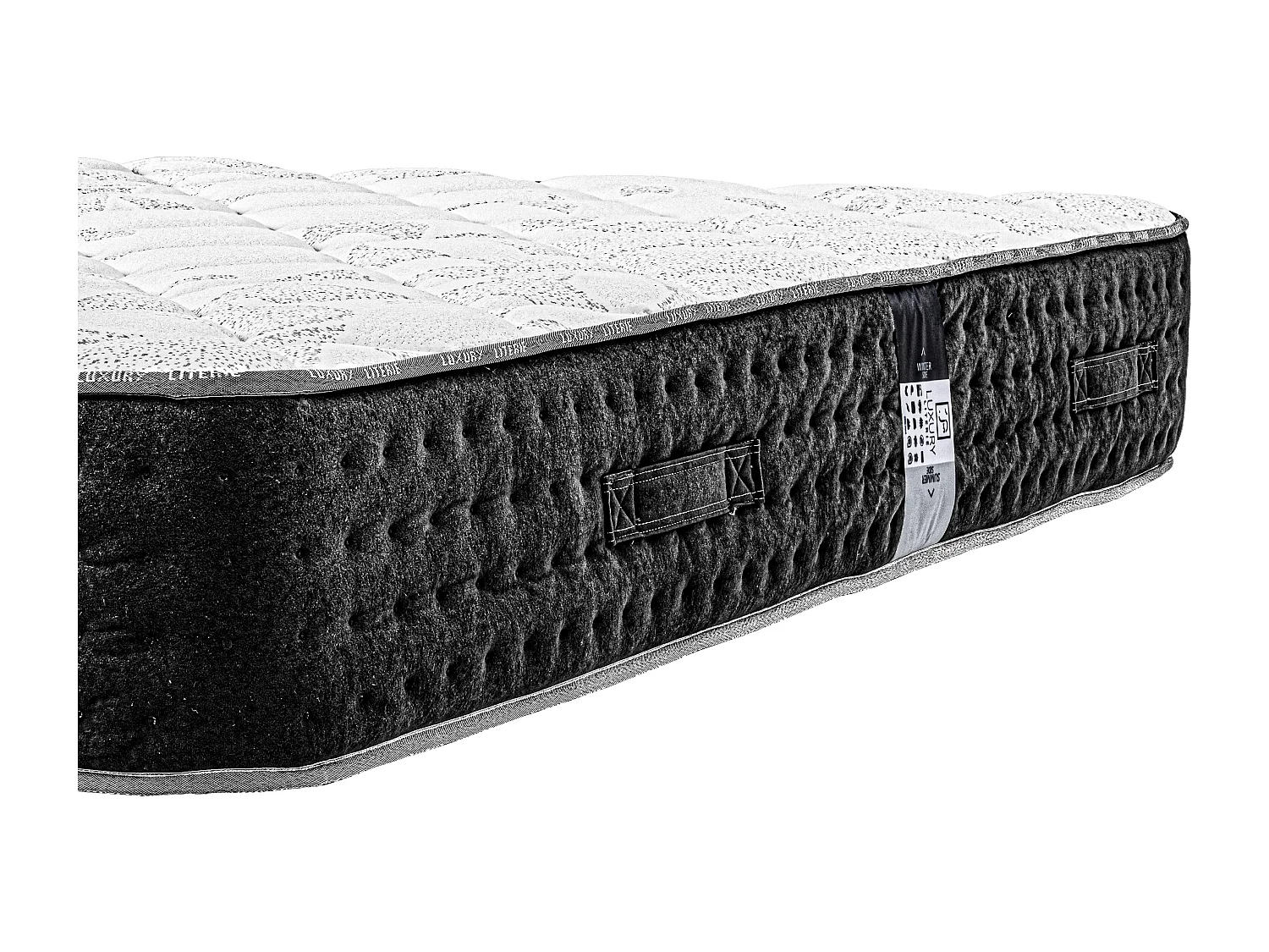 Matelas 140x200 cm, Sérénité, 27cm, Ressorts Ensachés, Soutien très ferme