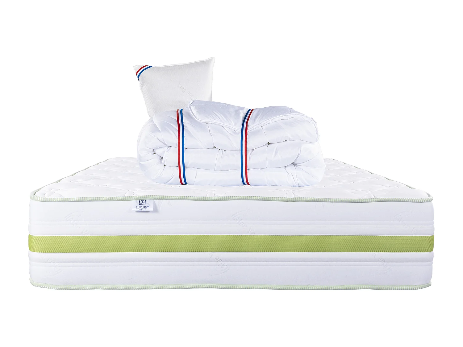 Matelas 90x190 cm, Rêverie, 30 cm, mémoire de forme, ferme + 1 oreiller + couette