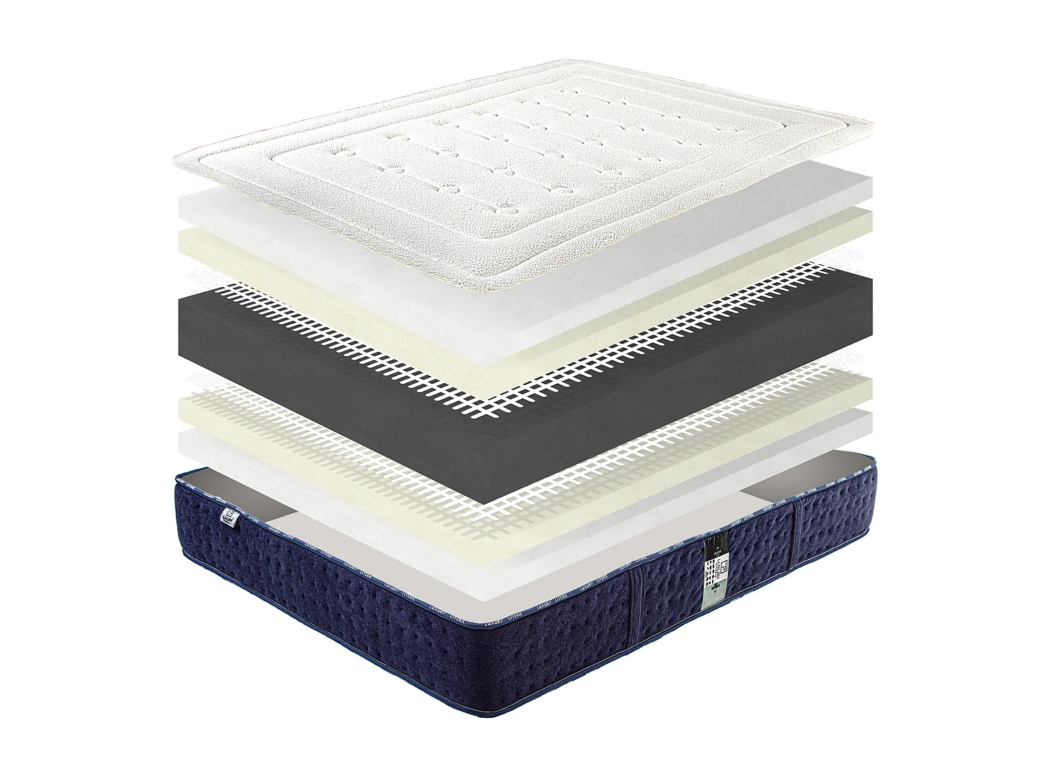 Matelas Nuage, 22cm, mi-ferme, mousse haute densité, indépendance du couchage, réversible