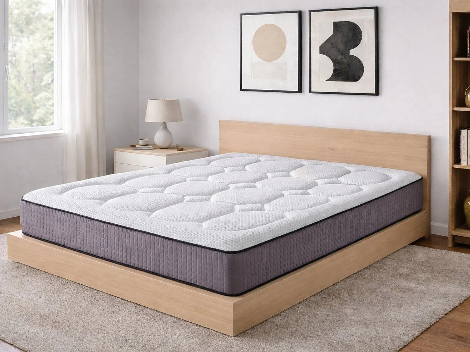 Colchão DORMISSIMO HIDRA VISCO 140x190 cm Altura 23 cm Espuma e Viscoelástico