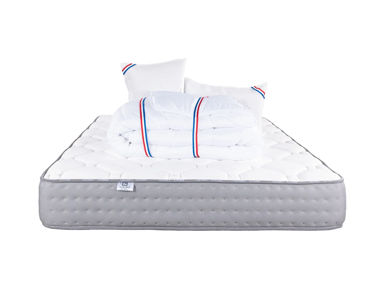 Matelas 160x200 cm, Zen, 20 cm, mémoire de forme, ferme + 2 oreillers + couette