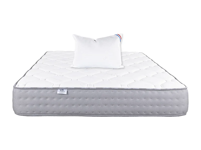 Matelas 90x190 cm, Zen, 20 cm, mémoire de forme, ferme + 1 oreiller