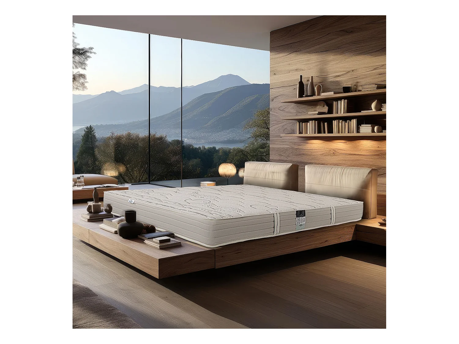 Matelas 140x190 cm, OrganicCoton, 24cm, mémoire de forme