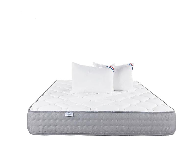 Matelas 160x200 cm, Zen, 20 cm, mémoire de forme, ferme + 2 oreillers