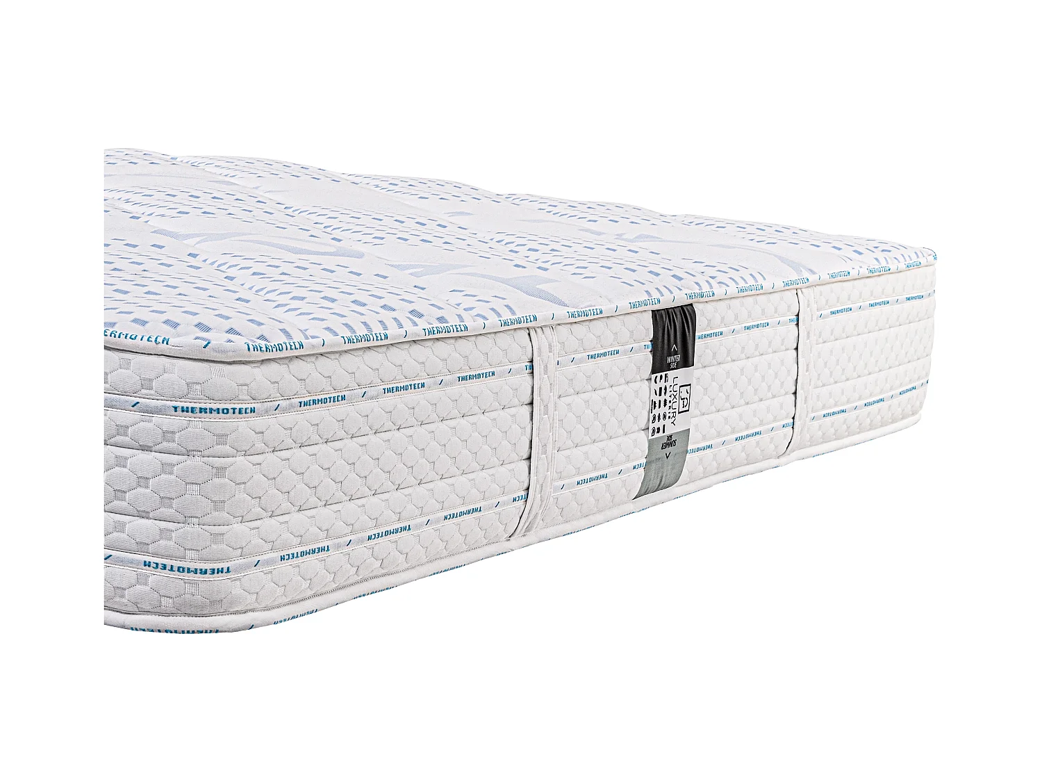 Colchão 90x190 cm, Royal Dream, 24cm, espuma de memória, firme, zonas de descanso independentes, face verão/inverno