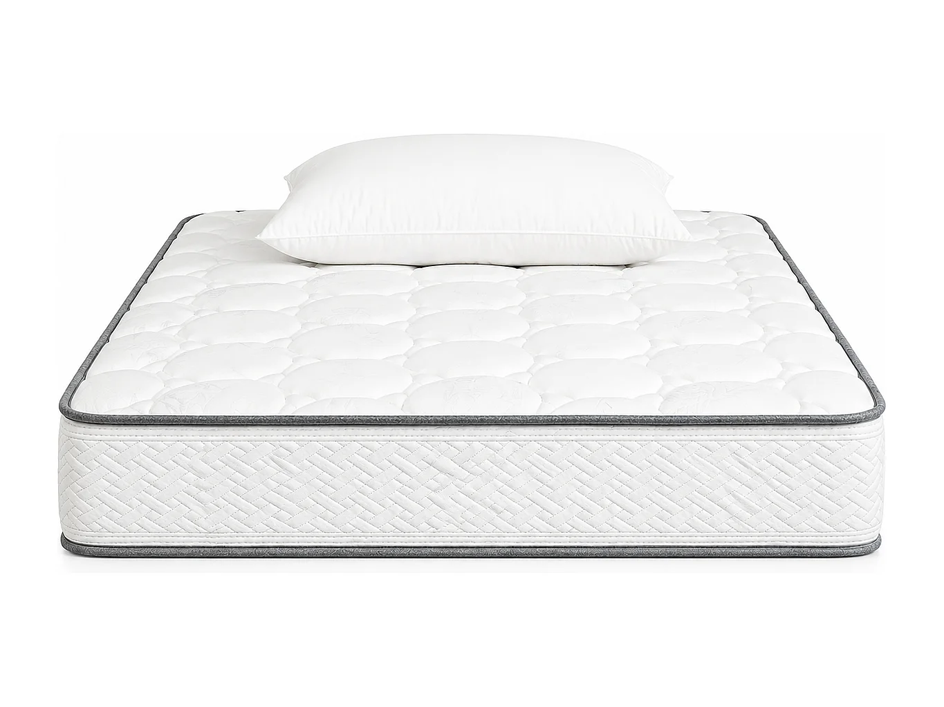 Matelas Iris, 20 cm, mousse haute densité, ferme, réversible + oreiller(s)