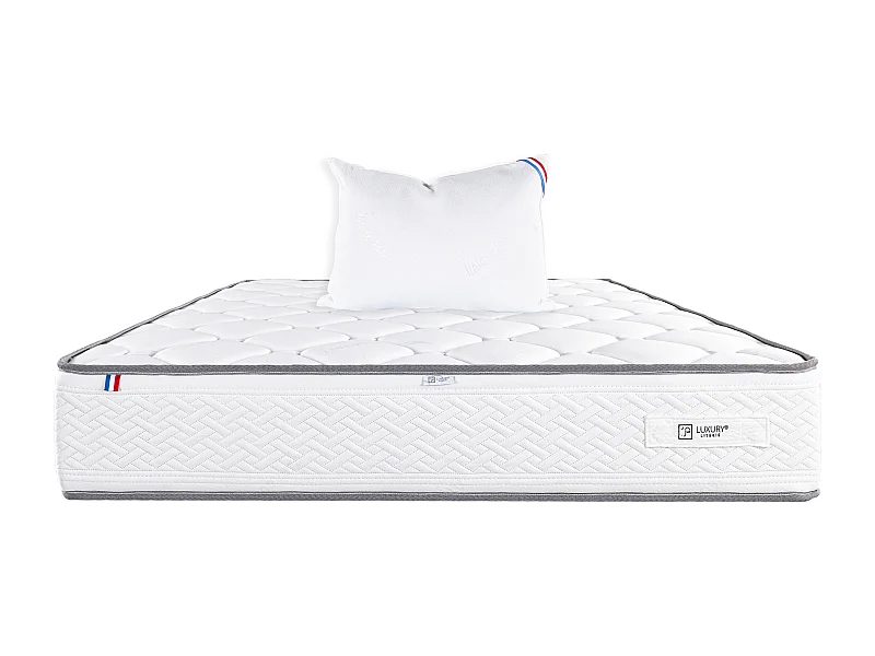 Matelas 90x190 cm, Iris, 20 cm, mémoire de forme, ferme + 1 oreiller