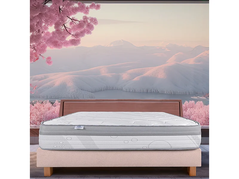 Matelas 140x190 cm, Prestigelux, 26cm, mousse mémoire de forme, ferme