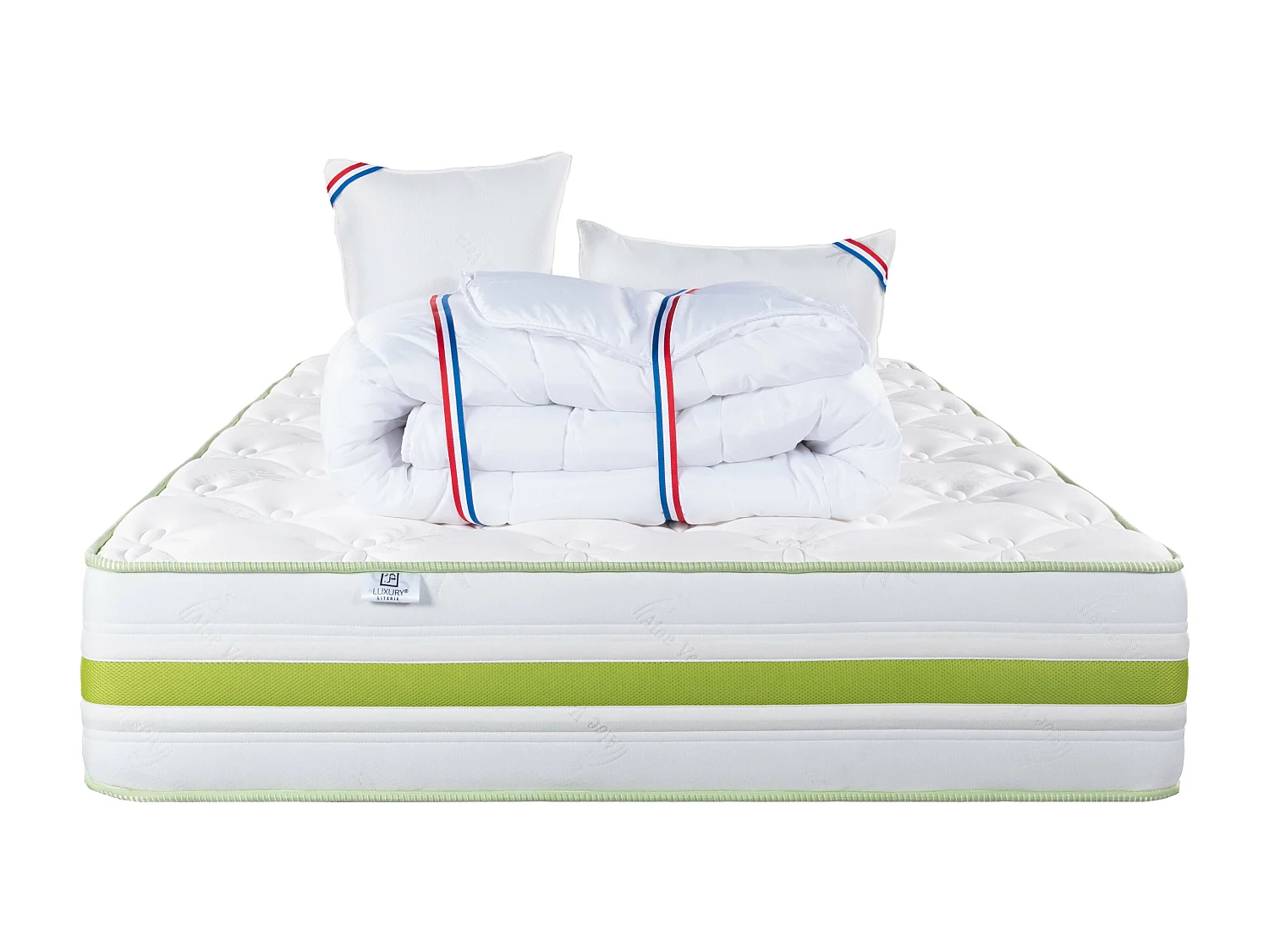 Matelas 140x190 cm, Rêverie, 30 cm, mémoire de forme, ferme + 2 oreillers + couette