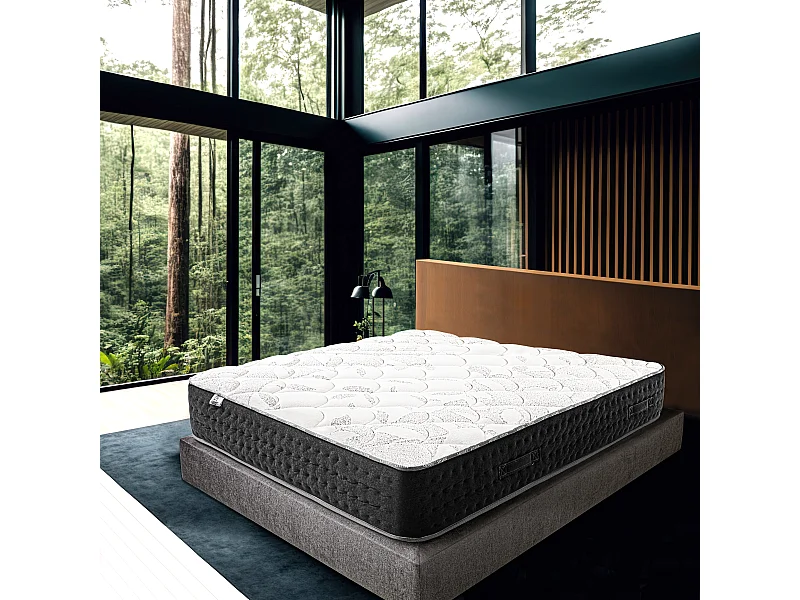 Matelas 160x200 cm, Sérénité, 27cm, Ressorts Ensachés, Soutien très ferme