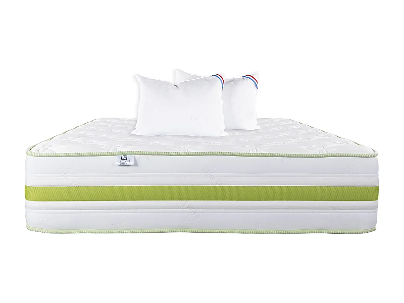 Matelas 140x190 cm, Rêverie, 30 cm, mémoire de forme, ferme + 2 oreillers
