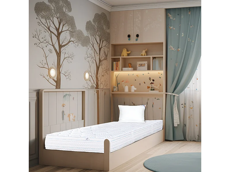 Matelas 90x190 cm, Thermotec, 24 cm, mémoire de forme, ferme + 1 oreiller